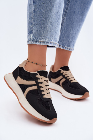 Damen Sneakers mit Plattform in Schwarz Laurelia 2