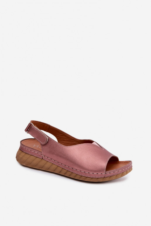 Rosen Gold Plattform-Sandalen Tai turiciejka L7633-25