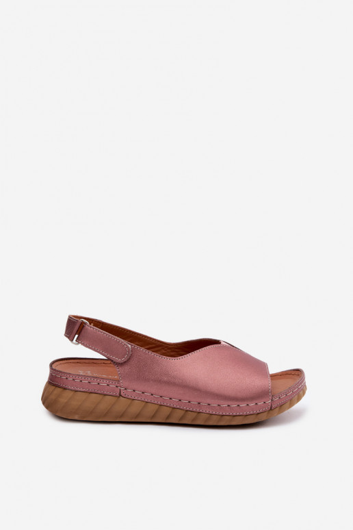 Rosen Gold Plattform-Sandalen Tai turiciejka L7633-25