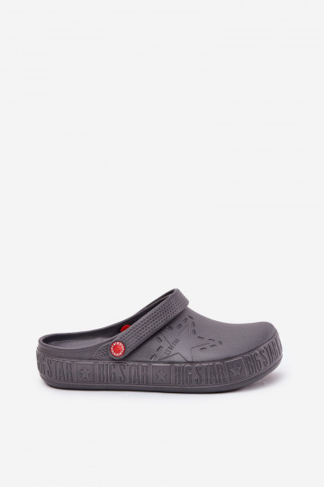 Herren leichte Clogs Big Star II175007 grau 2