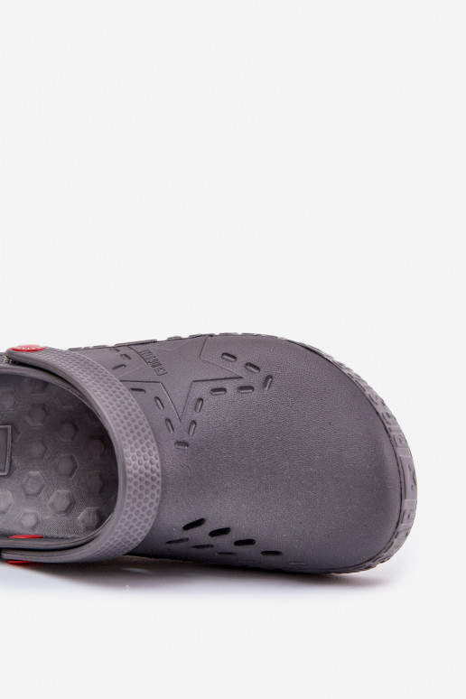 Herren leichte Clogs Big Star II175007 grau