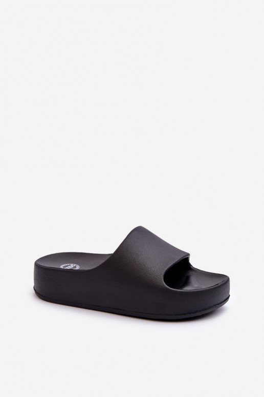 Schwarze Damen leichte Plattformschuhe Airaplea