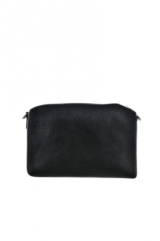 Schwarze kleine Handtasche mit verzierten Griffen Big Star OO574091
