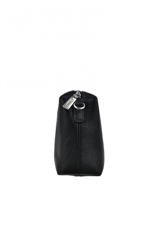 Schwarze kleine Handtasche mit verzierten Griffen Big Star OO574091