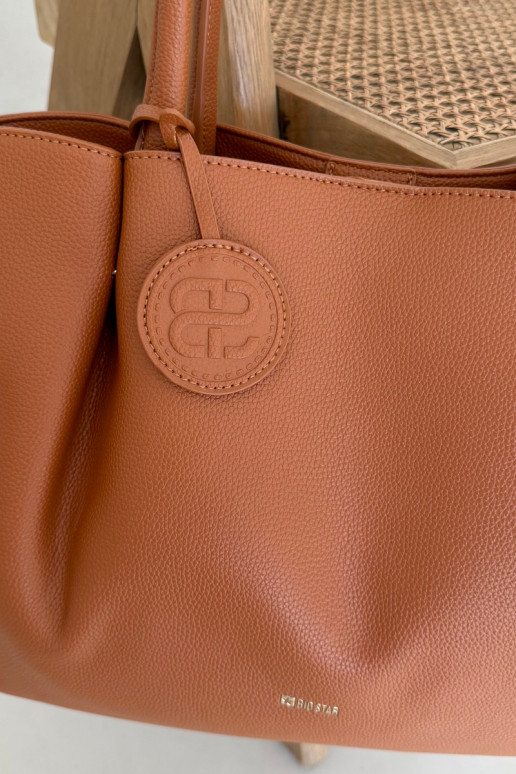 Große braune Damenhandtasche Big Star SS574006