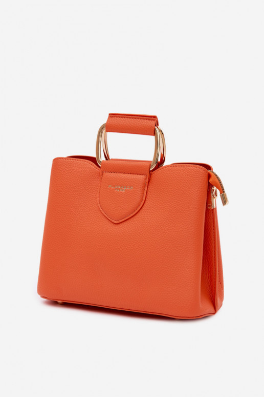 Orange Handtasche aus Kunstleder Lorielle