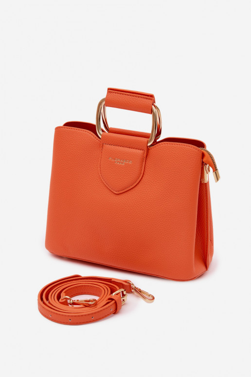Orange Handtasche aus Kunstleder Lorielle