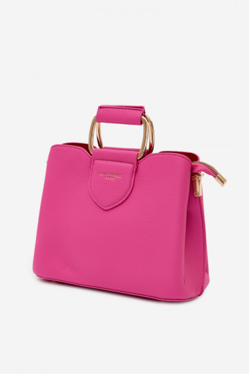 Rosa Handtasche aus Kunstleder Lorielle 2