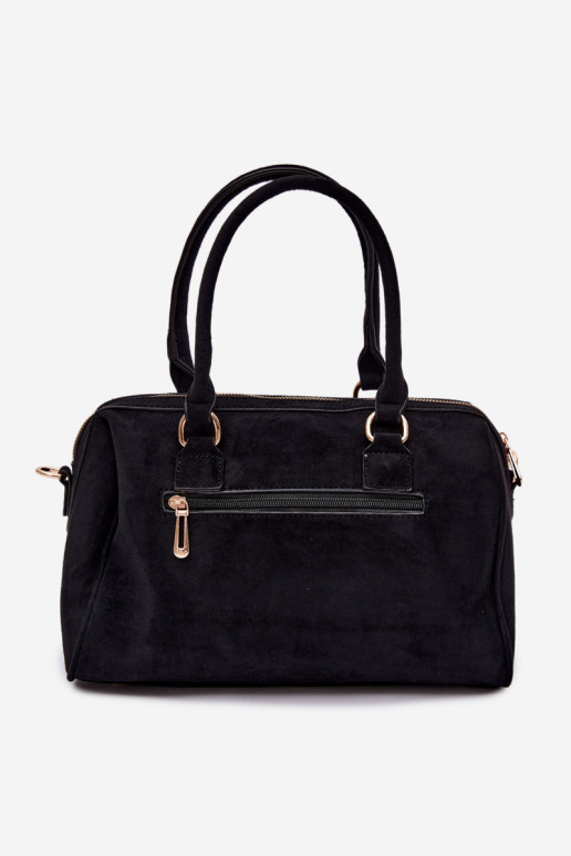 Schwarze Handtasche mit goldenen Nieten Emelle