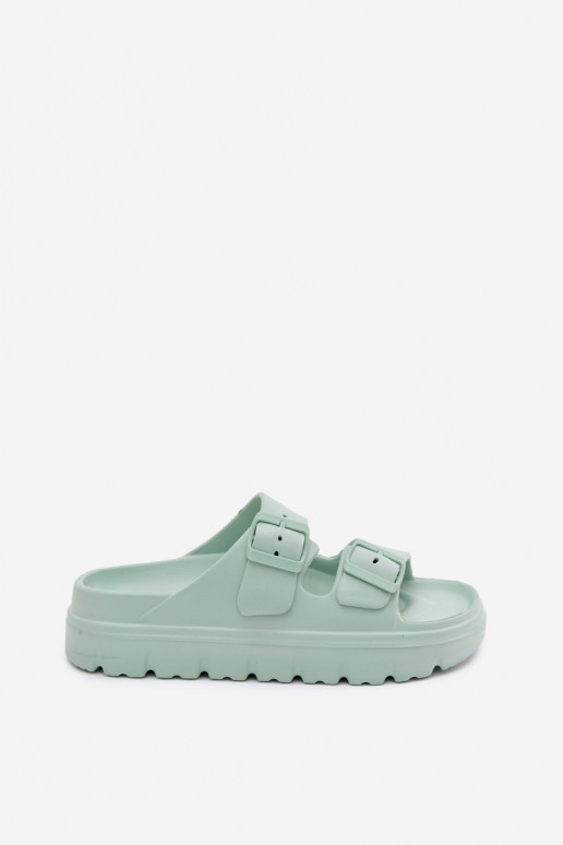 Damen-Slipper mit Schaumplattform in Minze Melorea