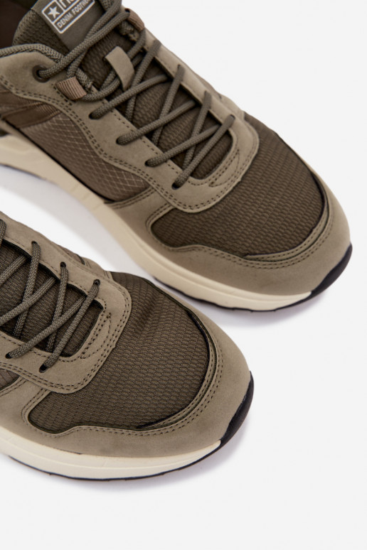 Sportliche Schuhe für Männer mit Plattform in Grün Hanirin