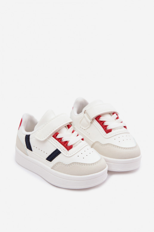 Kindersportschuhe mit Klettverschluss in Weiß Tailva