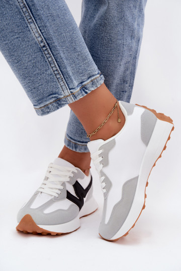 Damen Sneakers weiß-grau Britma 2