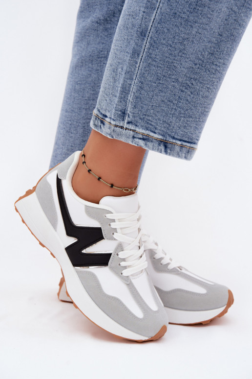 Damen Sneakers weiß-grau Britma