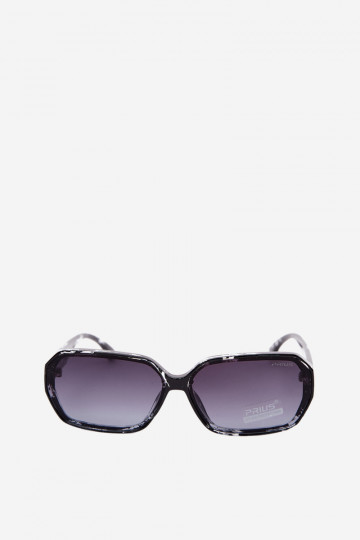 Damen-Sonnenbrillen mit UV-Filter schwarz mit Marmor-Effekt