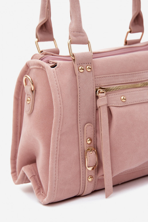 Tasche aus Kunstveloursleder rosa Lendra