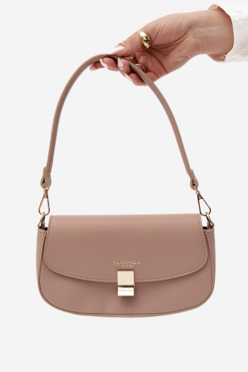 Kleine Tasche aus Kunstleder elfenbeinfarben Acacia