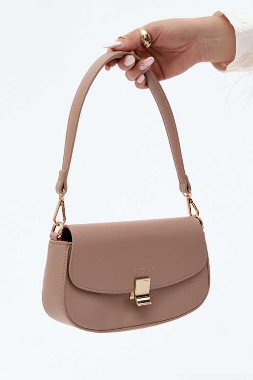 Kleine Tasche aus Kunstleder elfenbeinfarben Acacia