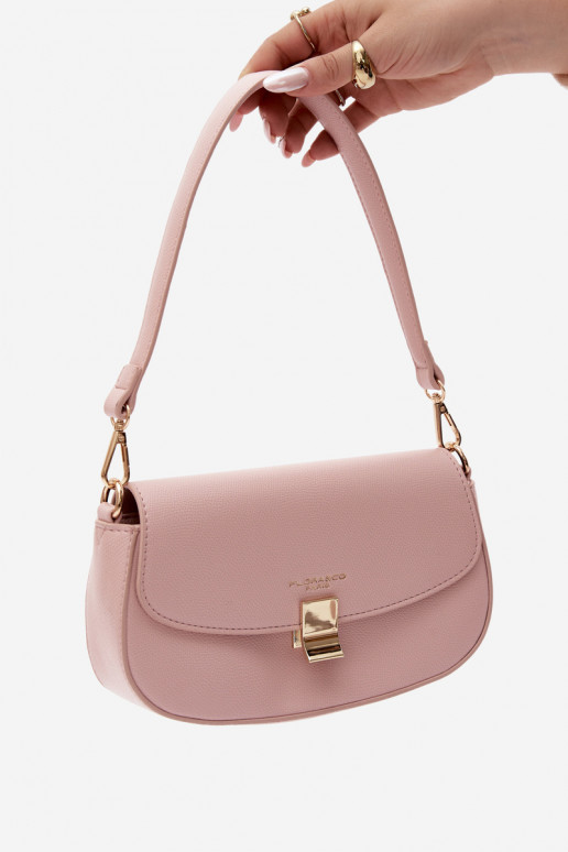 Kleine Handtas aus Kunstleder rosa Acacia