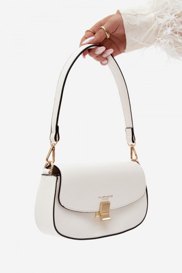 Kleine Handtasche aus Kunstleder weiß Acacia 2