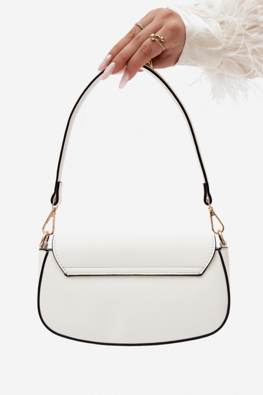 Kleine Handtasche aus Kunstleder weiß Acacia