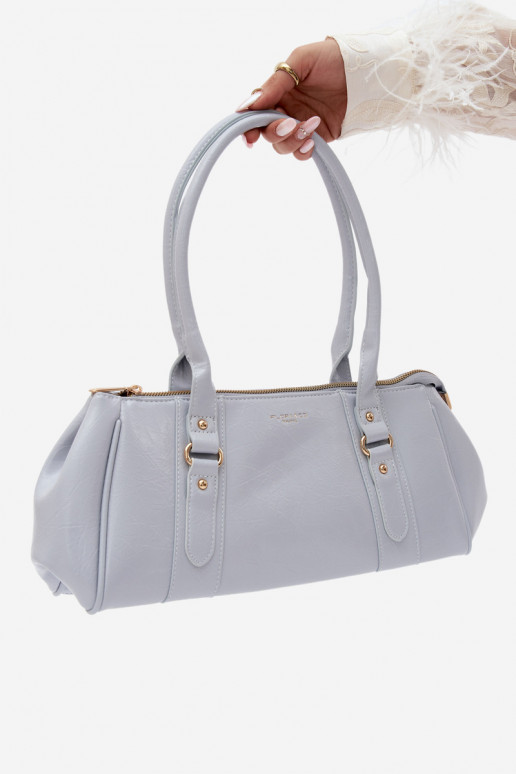 Handtasche aus Kunstleder blau Muni