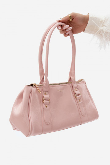 Handtasche aus Kunstleder rosa Muni 2