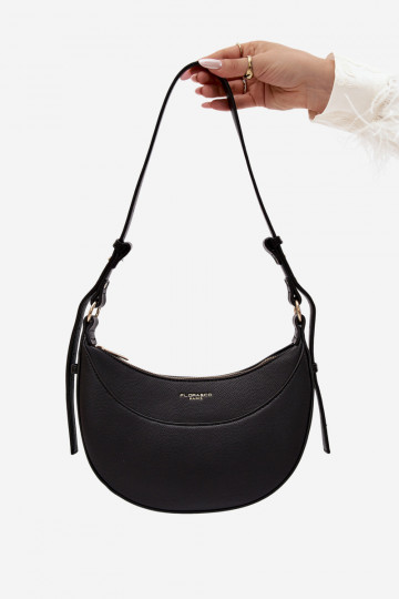 Kleine Handtasche aus Kunstleder schwarz Miri