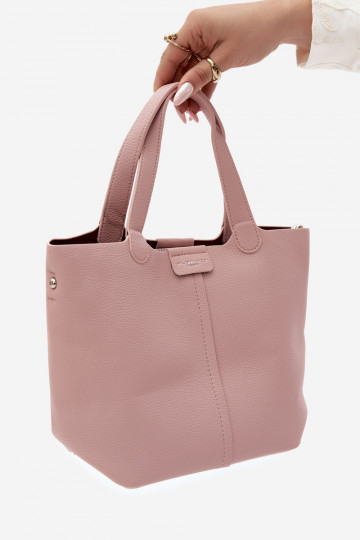 Handtasche aus Kunstleder rosa Blaire 2