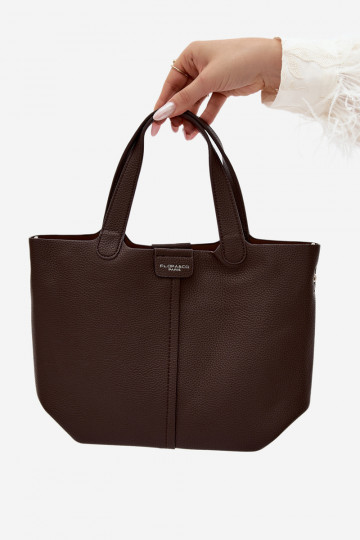 Handtasche aus Kunstleder schokoladenfarben Blaire 2