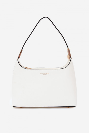 Handtasche aus Kunstleder in Weiß Gretta