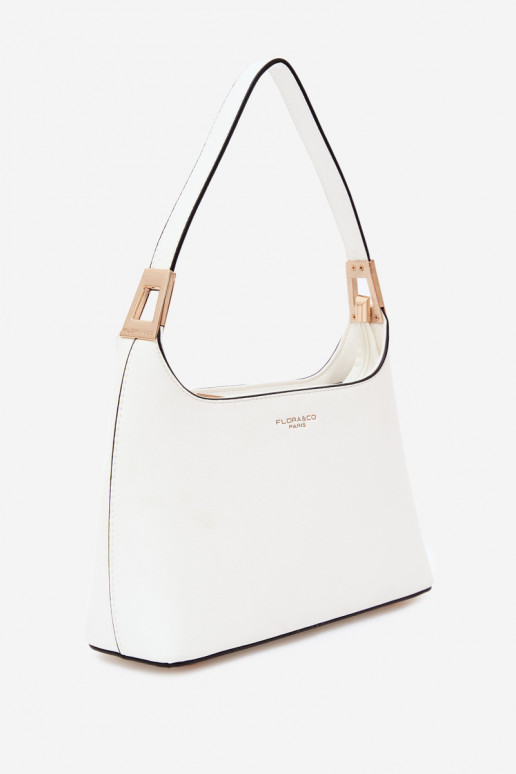Handtasche aus Kunstleder in Weiß Gretta