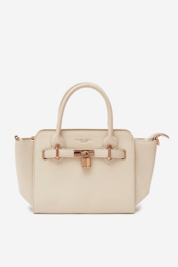 Typ Tasche aus Kunstleder in hellem Sand Odelia