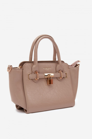Typ Tasche aus Kunstleder in Elfenbein Odelia 2