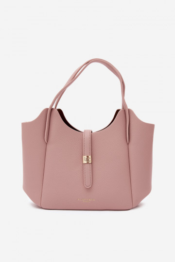 Rosa Handtasche aus Kunstleder Toffee