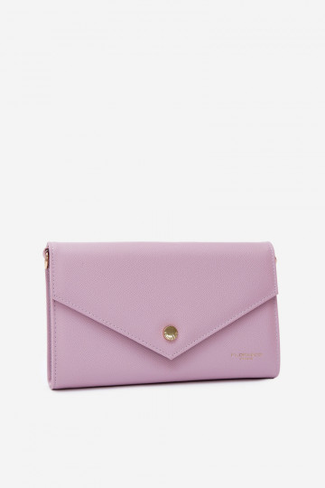 Lila Umschlag-Handtasche mit dekorativen Bändern Pauline