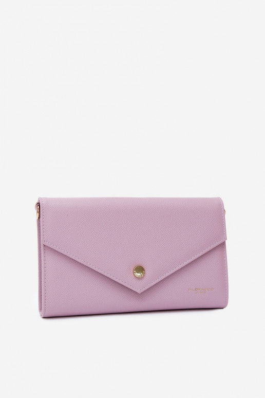 Lila Umschlag-Handtasche mit dekorativen Bändern Pauline