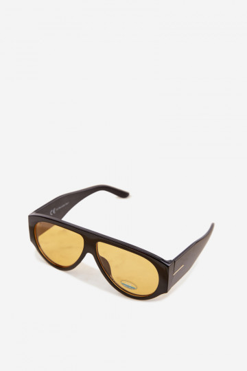Damen Sonnenbrille in Schwarz und Gelb