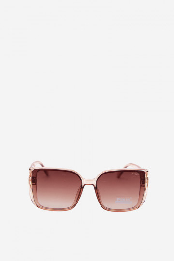 Sonnenbrille mit dekorativen Details in Rosa 2