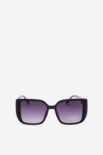 Sonnenbrille mit dekorativen Details in Schwarz 2