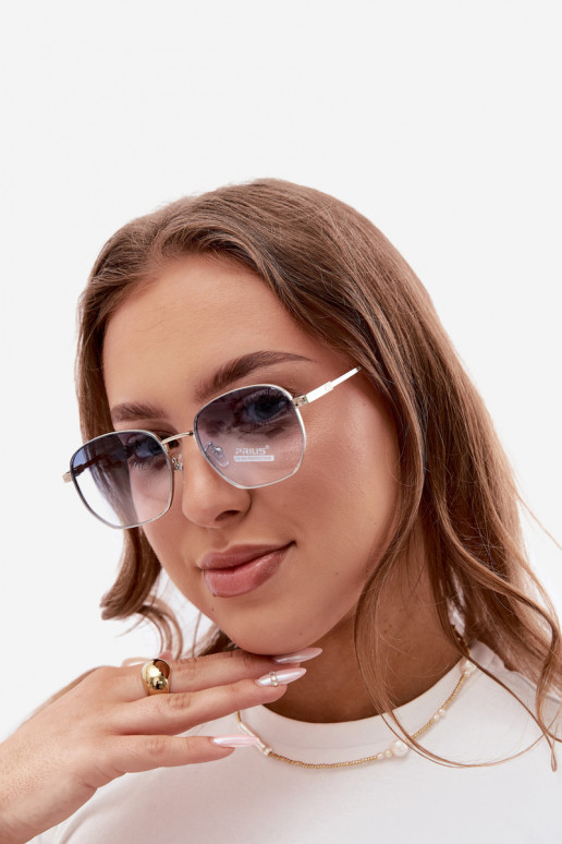 Sonnenbrille mit dünnen Rahmen UV 400 in Blau