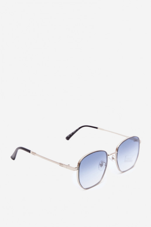 Sonnenbrille mit dünnen Rahmen UV 400 in Blau