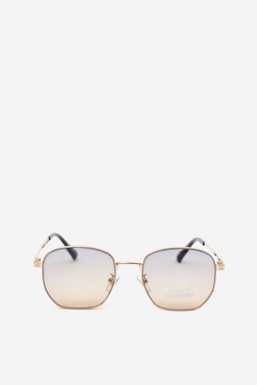 Sonnenbrille mit dünnen Rahmen UV 400 in Gelb 2
