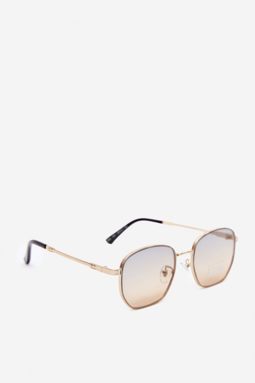 Sonnenbrille mit dünnen Rahmen UV 400 in Gelb