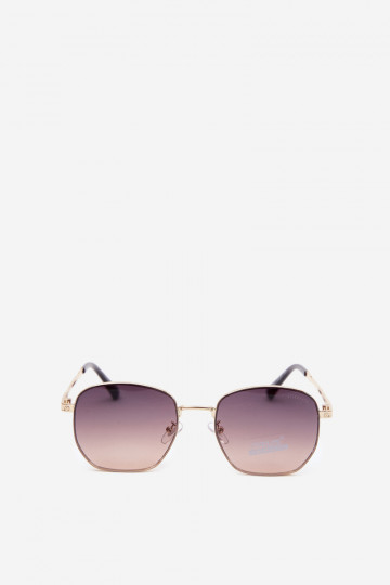 Sonnenbrille mit dünnen Rahmen UV 400 in Braun 2