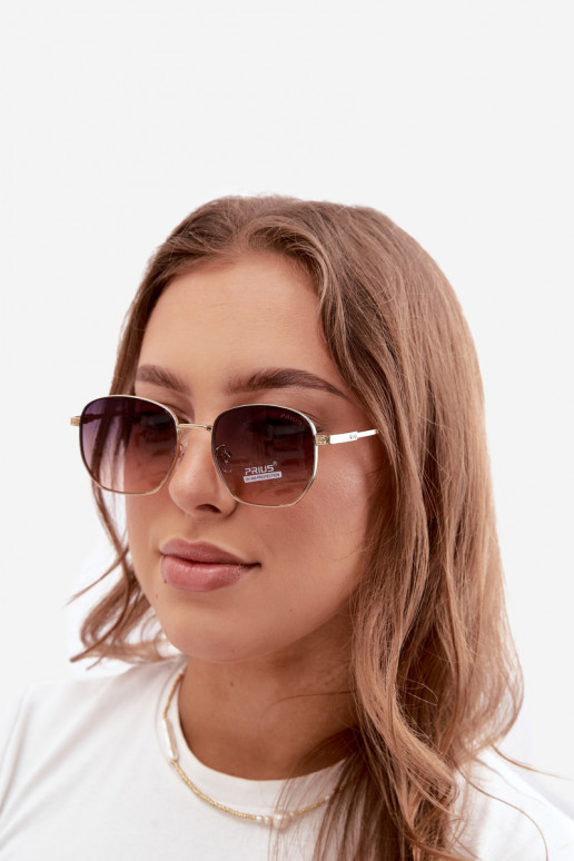 Sonnenbrille mit dünnen Rahmen UV 400 in Braun