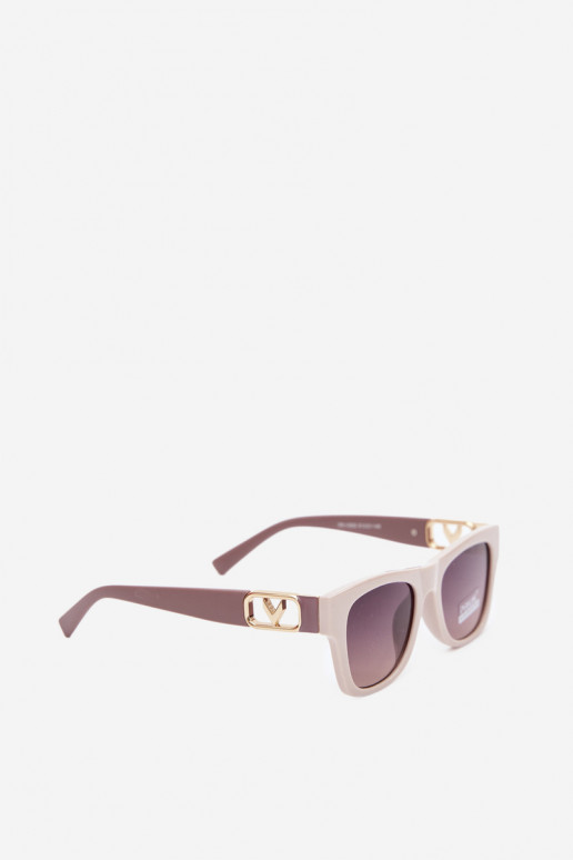 Damen-Sonnenbrille mit UV-Filter in Sandfarbe
