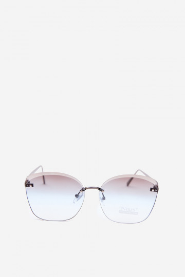 Rahmenlose Sonnenbrille mit UV 400-Filter in Blau 2
