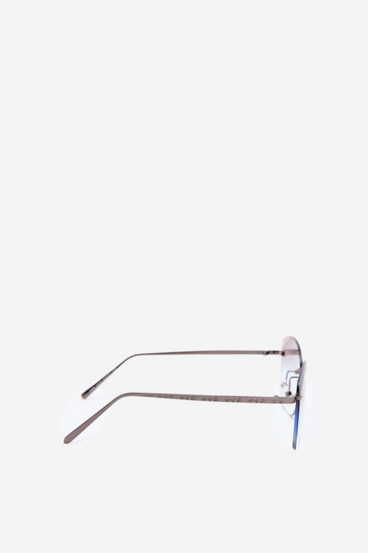 Rahmenlose Sonnenbrille mit UV 400-Filter in Blau