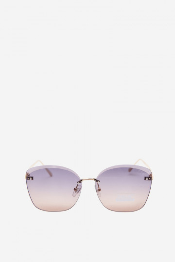 Sonnenbrille randlos mit UV 400 Filter in dunkelbraun 2